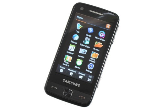 Samsung M8910 Pixon 12 mobile phone on white background.
