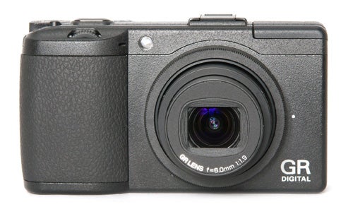 Ricoh GR Digital III compact camera front view.