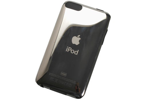 Apple iPod touch 3rd Gen 64GB in a protective case.