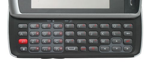 LG GW520 mobile phone with slide-out QWERTY keyboard.