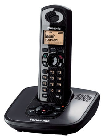 Panasonic KX-TG6481ET Rugged DECT Phone on charging base.
