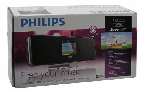 Philips Streamium NP2900 network music player packaging.
