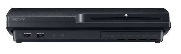 Sony PlayStation 3 Slim 120GB console front view.