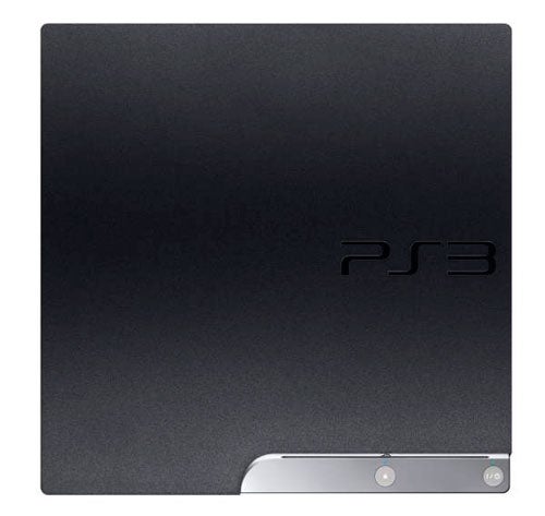 Sony PlayStation 3 Slim 120GB console top view.
