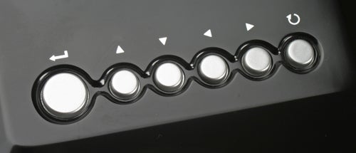 Close-up of ViewSonic VMP30 media player control buttons.
