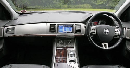 Interior view of Jaguar XF 3.0L Diesel Sport Portfolio.