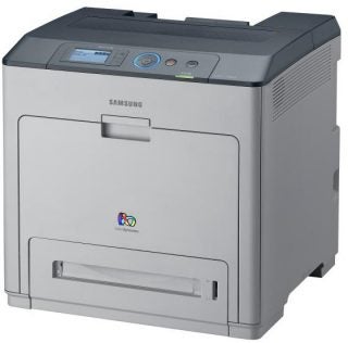 Samsung CLP-770ND color laser printer front view.