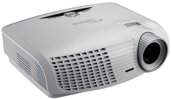 Optoma ThemeScene HD20 DLP Projector on white background.