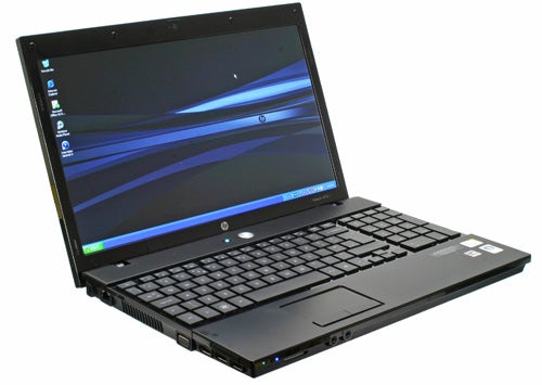 HP ProBook 4510s-NX613EA 15.6 inch business laptop open on desk