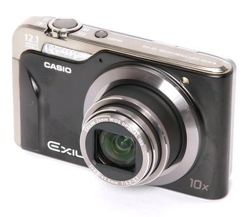 Casio Exilim EX-H10 compact digital camera.