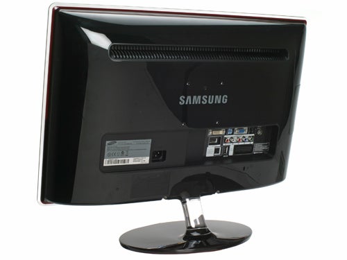 Samsung SyncMaster P2370HD monitor viewed from the back.