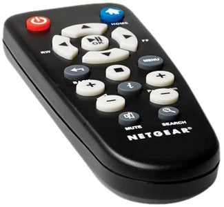 Netgear EVA2000 remote control on white background.