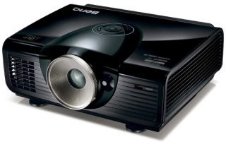 BenQ W6000 DLP projector on white background.