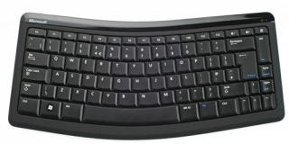 Microsoft Bluetooth Mobile Keyboard 6000 on white surface.