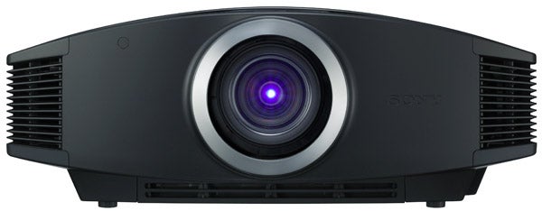 Sony Bravia VPL-VW85 SXRD projector front view with lens.