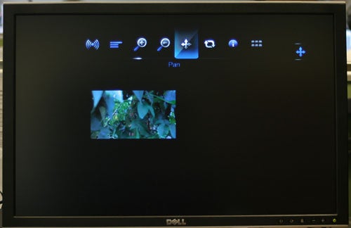 Western Digital WDTV Live media player interface on monitor