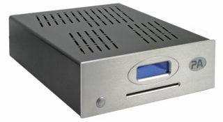 Pinnacle Audio Folio amplifier on white background.