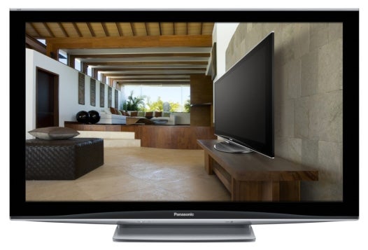 Panasonic Viera 58-inch plasma TV in modern living room.