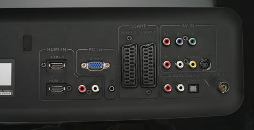 Back panel of an Asus 24T1E showing connectivity options.