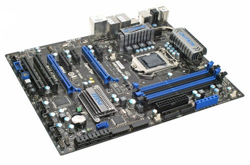 MSI P55-GD65 motherboard on a white background.