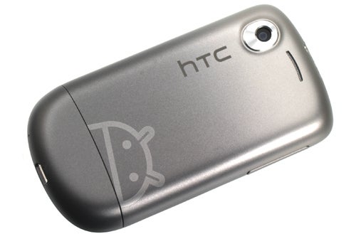 HTC Tattoo smartphone with Android logo on its back