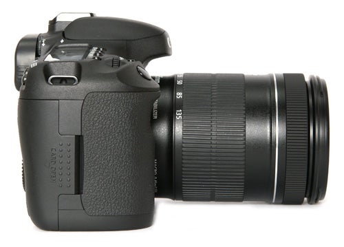 Canon EOS 7D DSLR camera with lens attached.