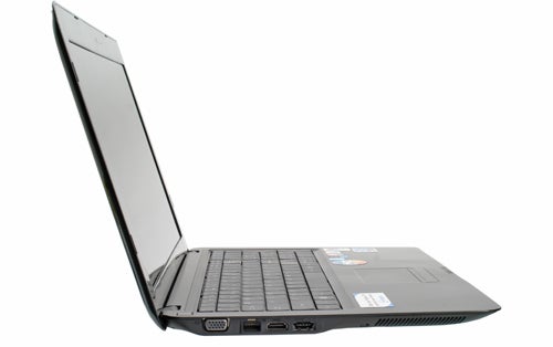 MSI X-Slim X600 CULV laptop side profile view.