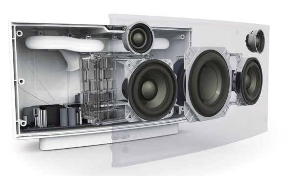 Internal components of Sonos ZonePlayer S5 speaker.
