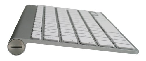 Apple Magic Keyboard on white background.