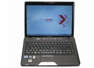 Toshiba Satellite U500-178 laptop open front view.