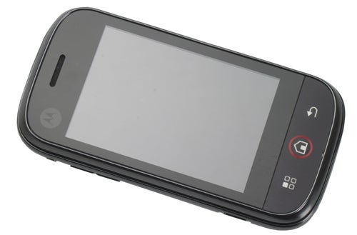 Motorola Dext smartphone on white background.