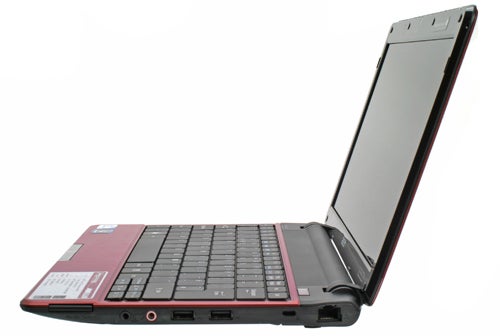 Acer Aspire Timeline 1810TZ laptop with screen open.