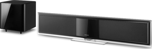 Samsung HT-BD8200 Soundbar with wireless subwoofer.