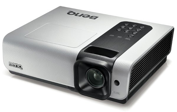 BenQ W1000 DLP Projector on white background.