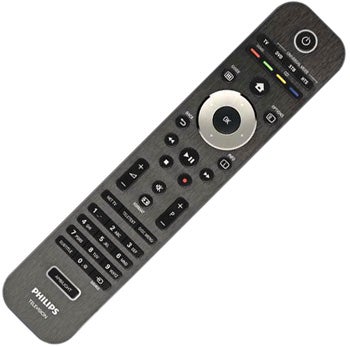 Philips LCD TV remote control on a white background.
