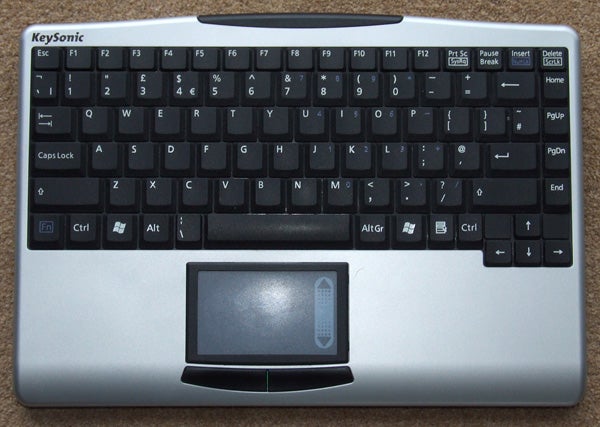 KeySonic compact keyboard with integrated touchpad
