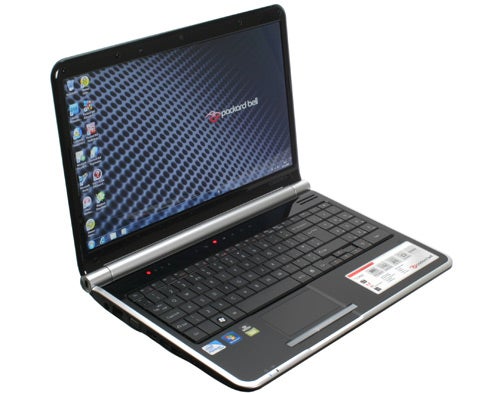 Packard Bell EasyNote TJ65-AU-031UK laptop on a white surface.