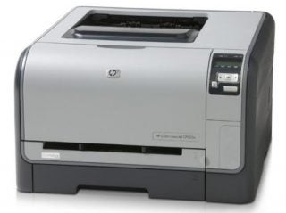 HP Color LaserJet CP1515n printer on a white background.
