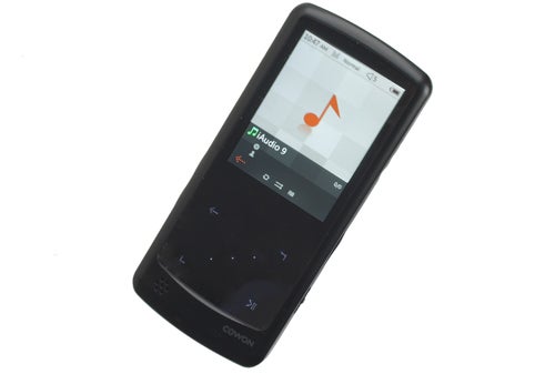 Cowon iAudio 9 mp3 player with display on white background