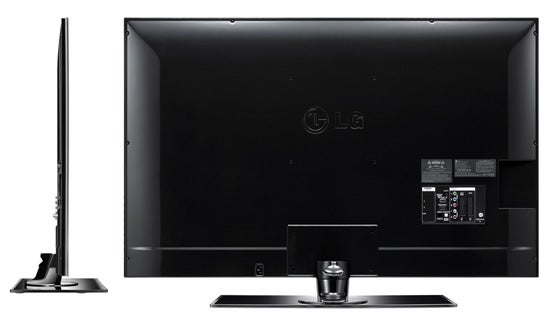 LG 42SL9000 LED LCD TV rear and side view.