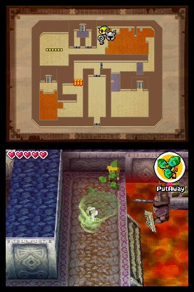 Screenshot of The Legend of Zelda: Spirit Tracks gameplay