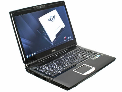 Asus G60J 16.5-inch gaming laptop on a table.