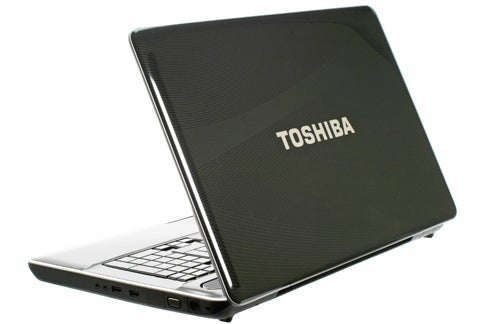 Toshiba Satellite P500-12D laptop with open lid.