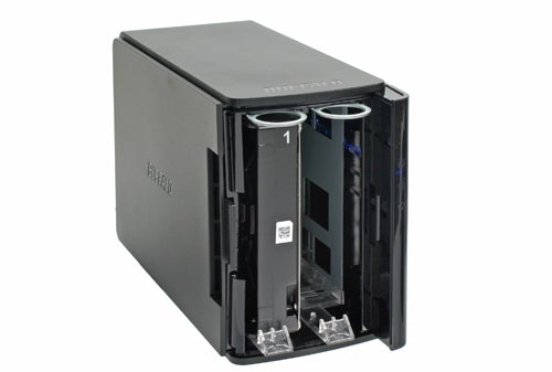 Buffalo LinkStation Duo network storage with open bays