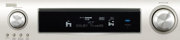 Denon AVR-4310 AV receiver front panel display.
