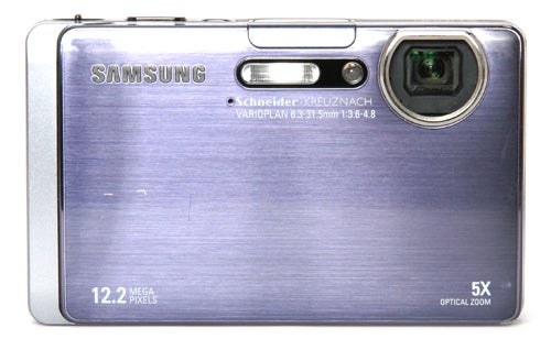 Samsung ST1000 digital camera with 12.2 megapixels and 5x optical zoom.