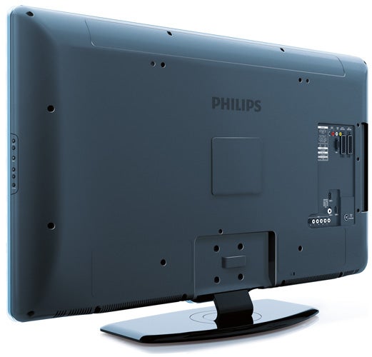 Philips 32PFL7404 32-inch LCD TV rear view showing ports.