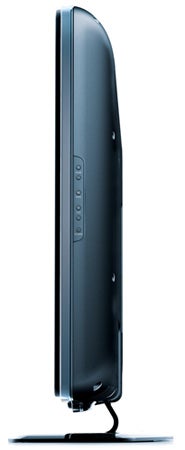 Side view of Philips 32PFL7404 32-inch LCD TV.