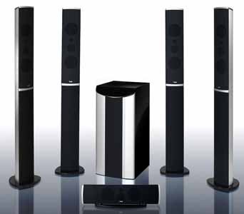Teufel Theater LT 6 THX Select speaker system on reflective surface.
