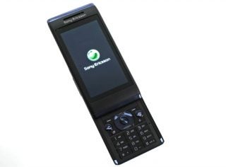 Sony Ericsson Aino U10i phone with slide-out keypad.
